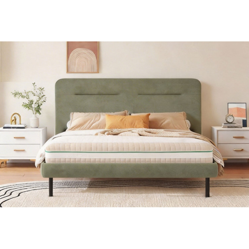 Solid pine slatted frame single bed with trundle