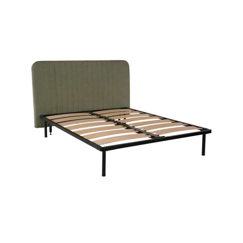 Upholstered headboard king size platform bed with storage