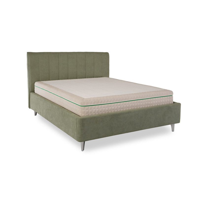 Luxury leather headboard king bed with storage drawers