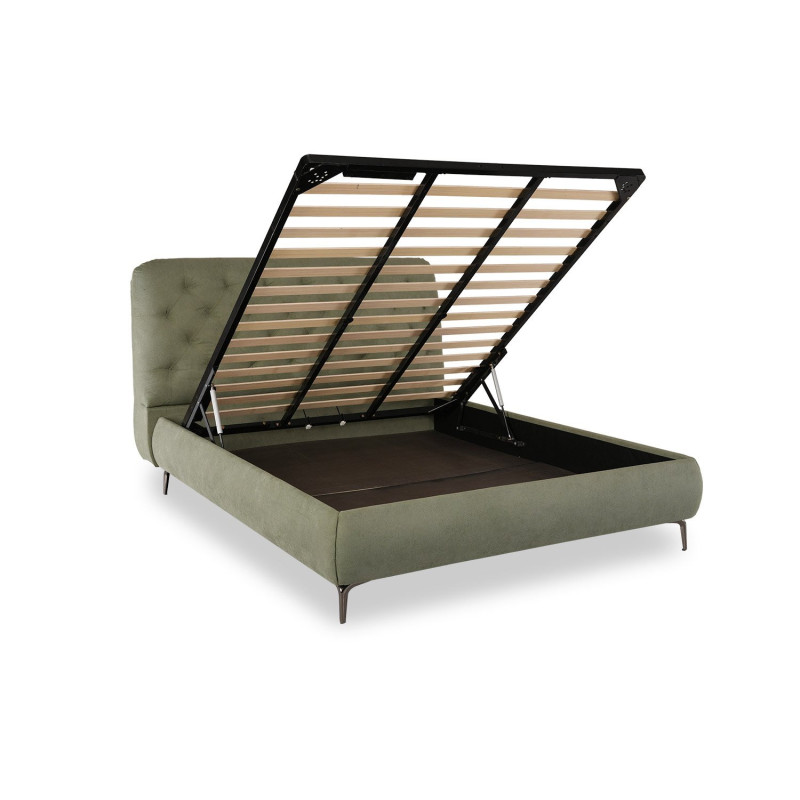 Folding metal frame guest bed with mattress included