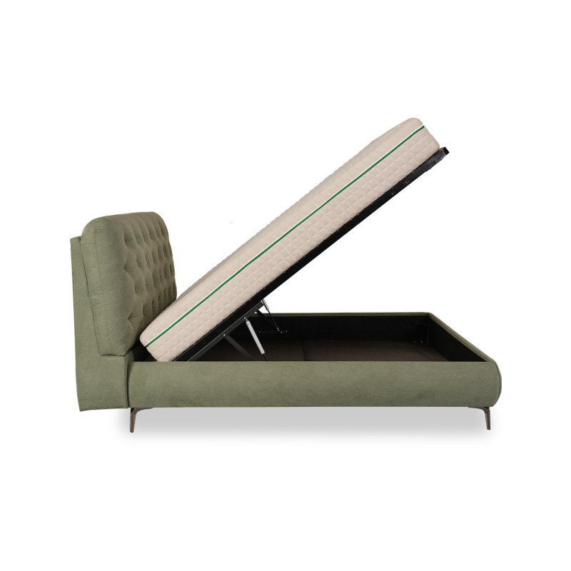 Folding metal frame guest bed with mattress included