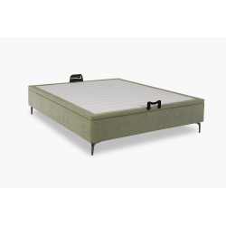 Solid wood loft bed with ladder and desk space