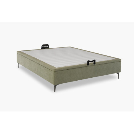 Solid wood loft bed with ladder and desk space