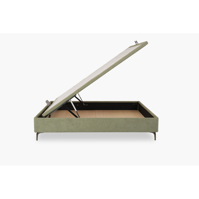 Solid wood loft bed with ladder and desk space