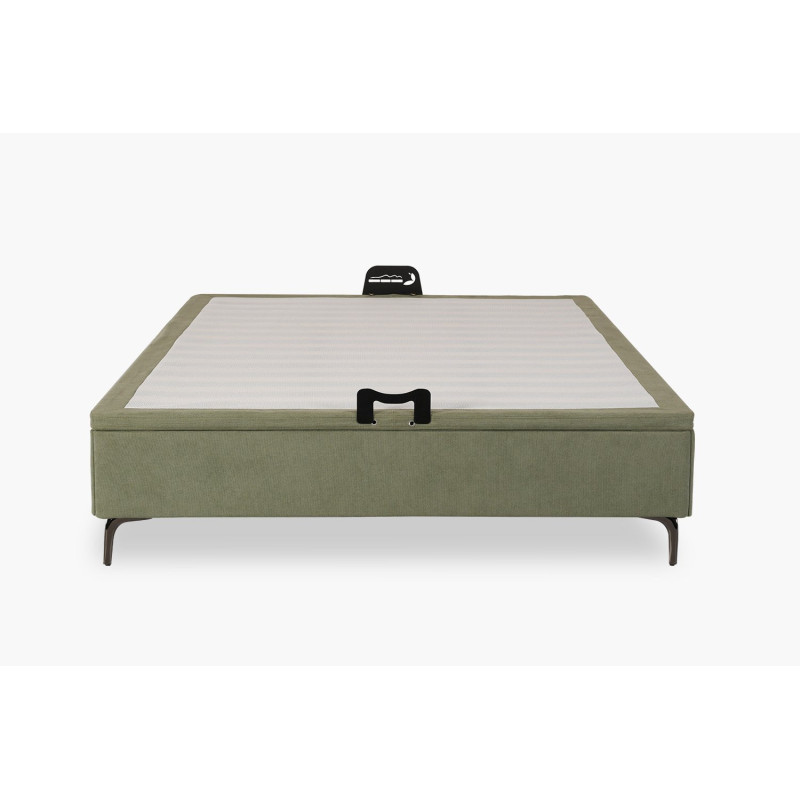 Solid wood loft bed with ladder and desk space